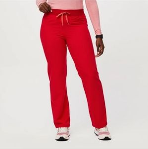 Figs Limited Edition Pop Red scrub pants